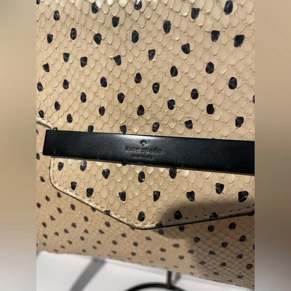 Kate 💛Spade Kennedy Marra Snake Flamingo Dot Embossed Leather - Picture 2 of 15